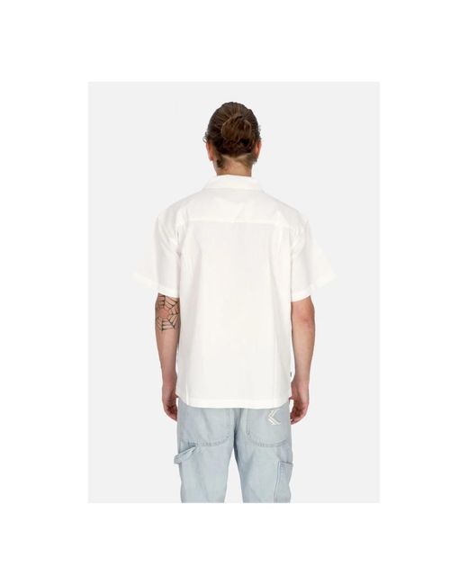 Obey Sunrise gewebtes hemd kurzarm t-shirt in White für Herren