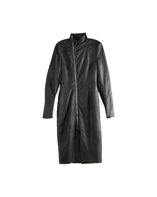 Rick Owens Black Single-Breasted Coats