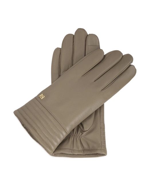 Kazar Accessoires ,Leer Taupe Dameshandschoenen Met Touchscreenfunctie in het Brown