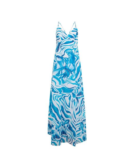 Maxi Dresses Alberta Ferretti de color Blue