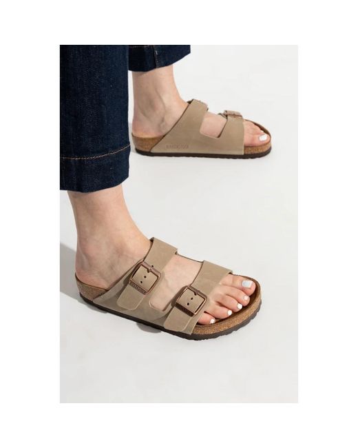 Birkenstock Brown Sliders
