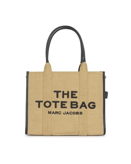 Marc Jacobs Metallic Gewebte tote tasche in