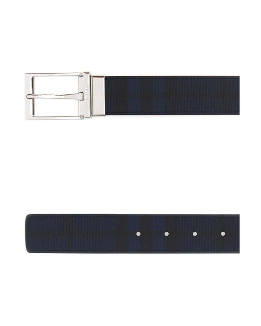 Burberry Bedruckter Canvas-Gürtel in Black für Herren