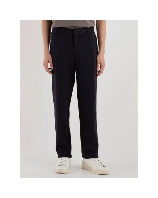 ARMANI EXCHANGE Blue Straight Trousers for men
