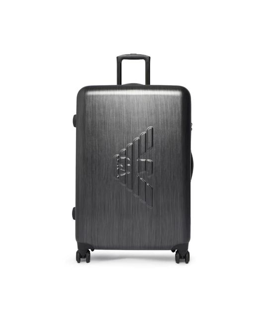 Large Suitcases Emporio Armani de color Gray