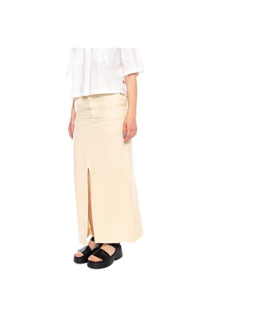 Maxi Skirts Elvine de color Natural