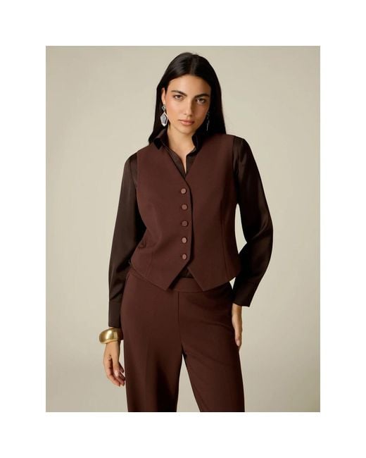 Vests Oltre de color Brown