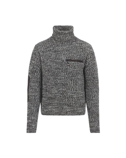 Moncler Wollen Coltrui Met Ritssluiting in het Gray voor heren