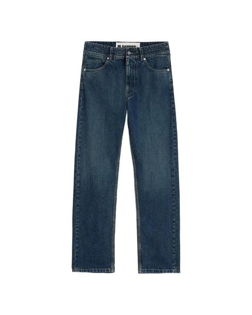 Jil Sander Blue Straight Jeans for men