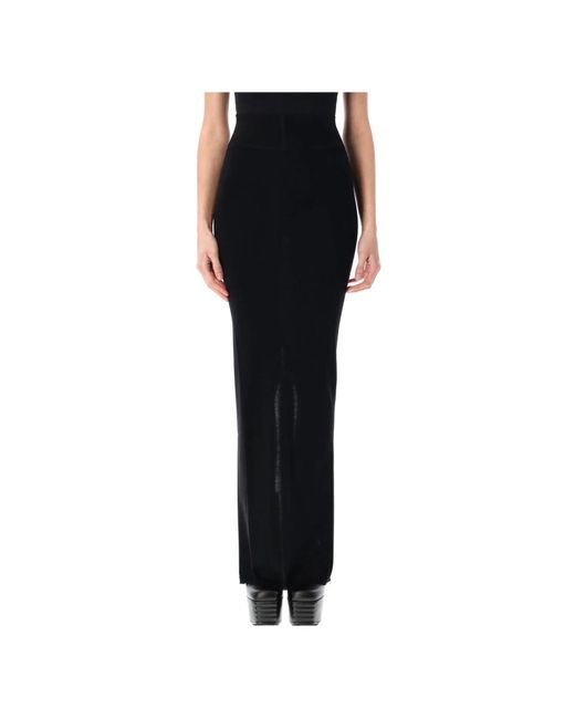 Rick Owens Maxi Skirts in het Black