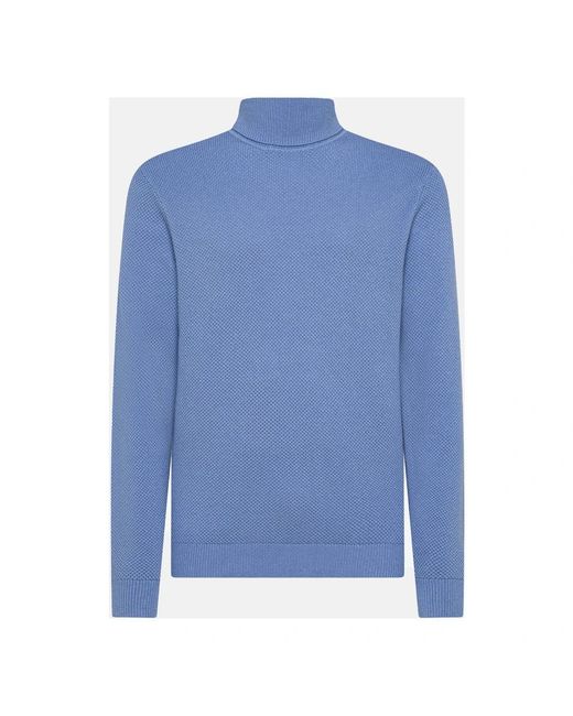 Sun 68 Blue Turtlenecks for men