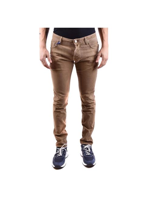 Jacob Cohen Brown Slim-Fit Jeans for men