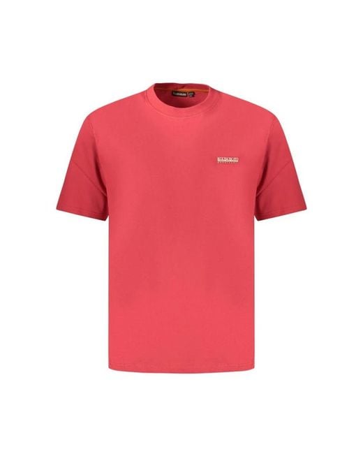 Napapijri Pink T-Shirts for men