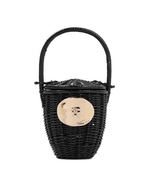 Iconica borsa secchiello di Patou in Black