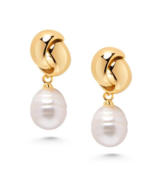 Earrings Nialaya de color Metallic