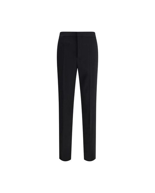 Saint Laurent Black Classic Wool Pants for men