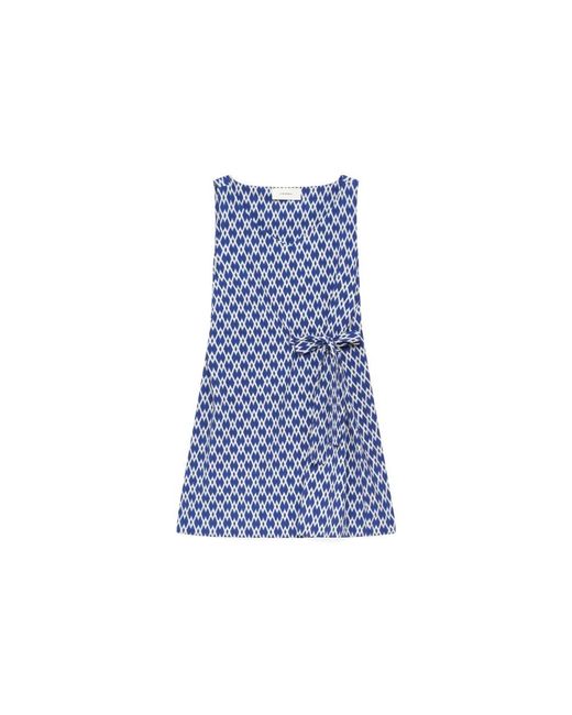 Maliparmi Blue Sleeveless Tops