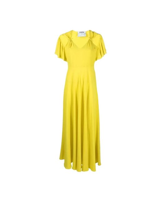 Vivetta Maxi Jurk in het Yellow