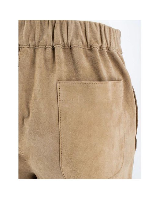 Slim-Fit Trousers Antonelli de color Natural