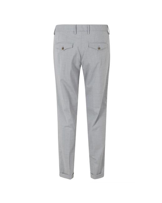 Myths Gray Slim-Fit Trousers for men