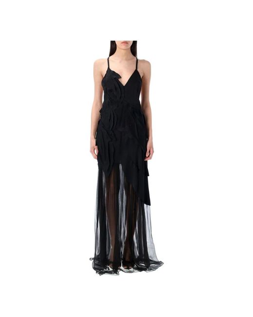 Maxi Dresses Alberta Ferretti en coloris Black