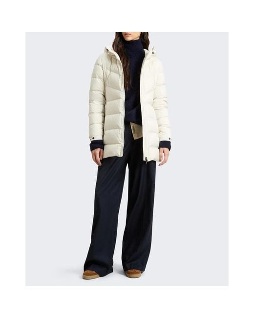 Woolrich White Winter Jackets