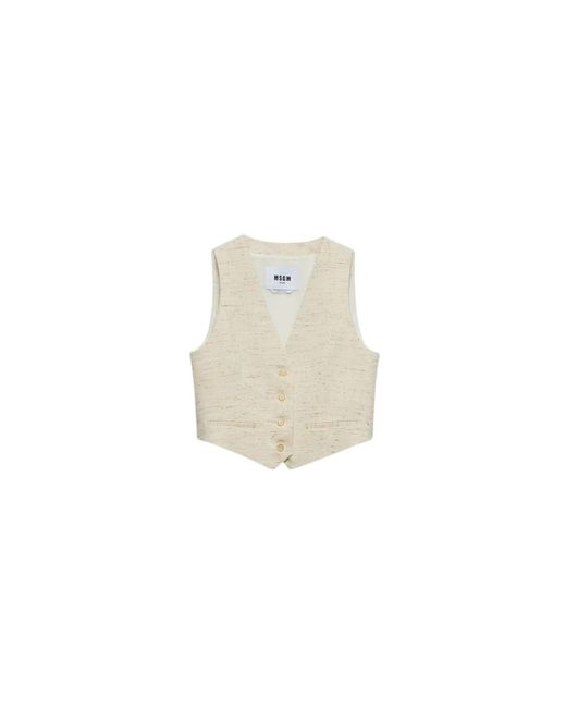 Vests MSGM de color White