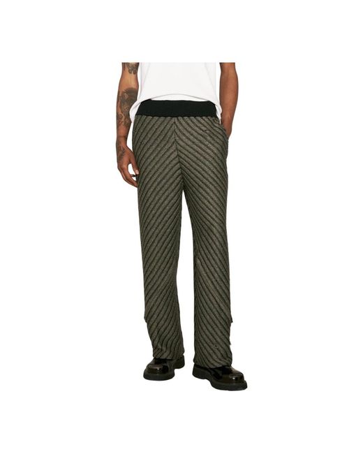Isa Boulder Straight Trousers in het Green voor heren