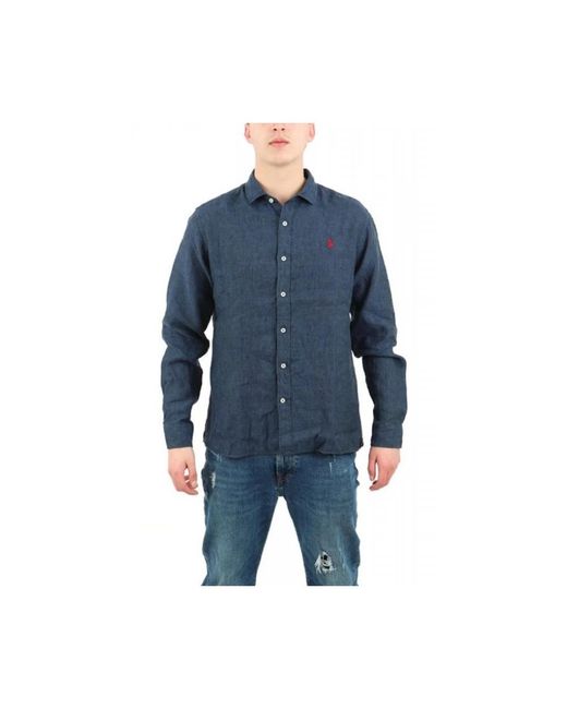 U.S. POLO ASSN. Blue Casual Shirts for men