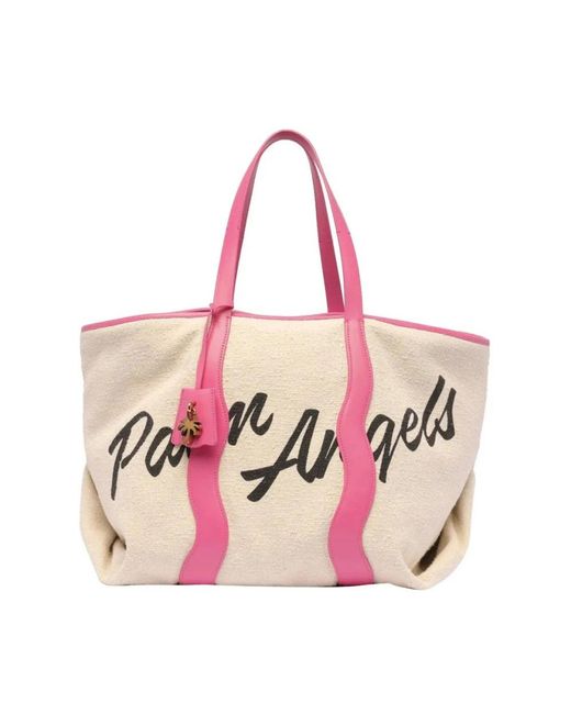 Palm Angels Pink Tote Bags