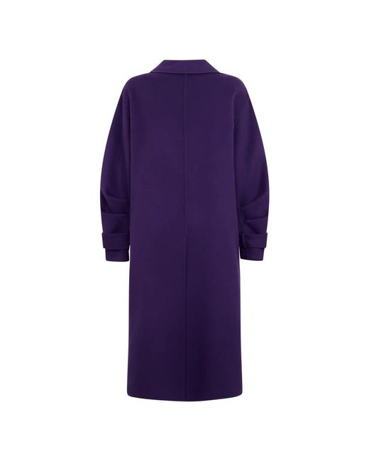 Alberta Ferretti Purple Single-Breasted Coats