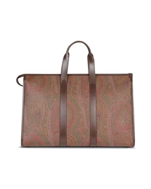 Etro Brown Tote Bags for men