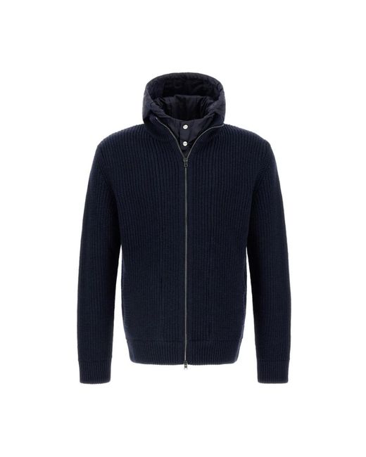 Herno Truien & Vesten ,Blauw ,Blauwe Sweaters Voor Mannen in het Blue voor heren