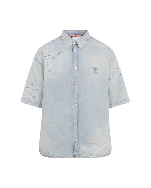 Acne Blue Denim Shirts for men