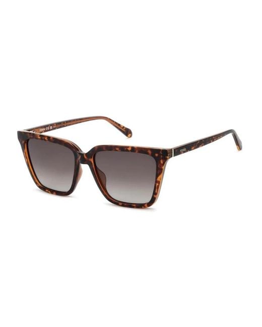 Fossil Chic Cat Eye Zonnebril in het Brown