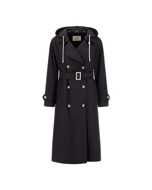 Herno Black Trench Coats