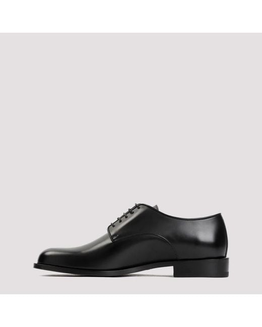 Giorgio Armani Schwarze schnürschuhe delzehen in Black für Herren