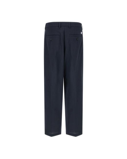 Department 5 Blue Straight Trousers for men