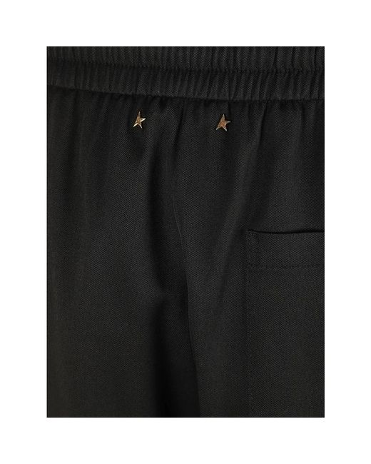 Golden Goose Deluxe Brand Black Straight Trousers for men