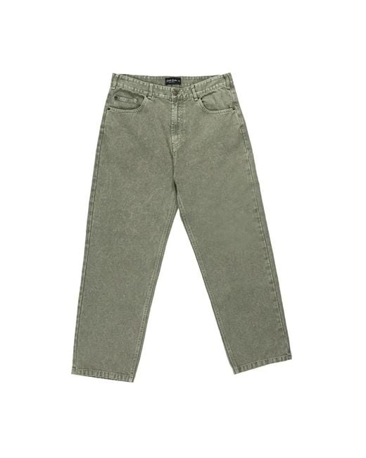 Goodies Sportive Green Loose Fit Jeans for men