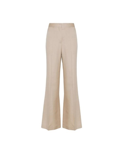 Stella McCartney Wide Trousers in het Natural