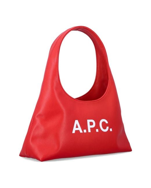 A.P.C. Red Shoulder Bags
