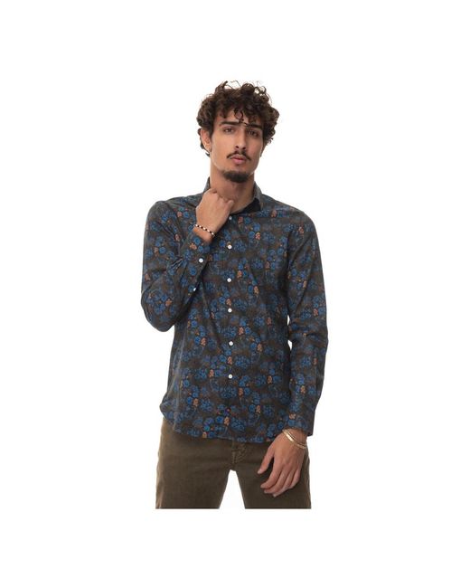 Carrel Blue Casual Shirts for men
