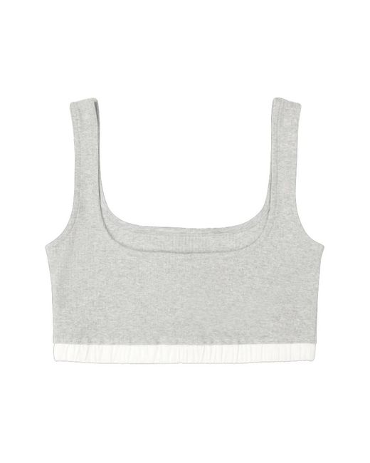 Entire studios Fitness ,Grijs ,Katoen Cotton Strap Top in het Gray