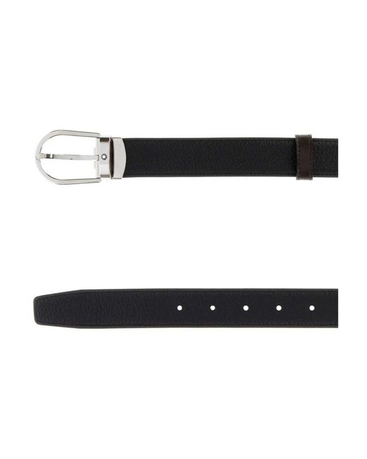 Montblanc Black Belts for men