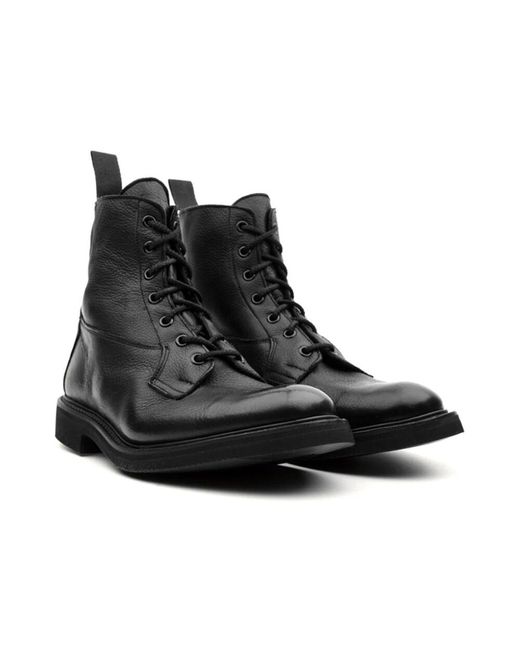 Tricker's Black Lace-Up Boots for men
