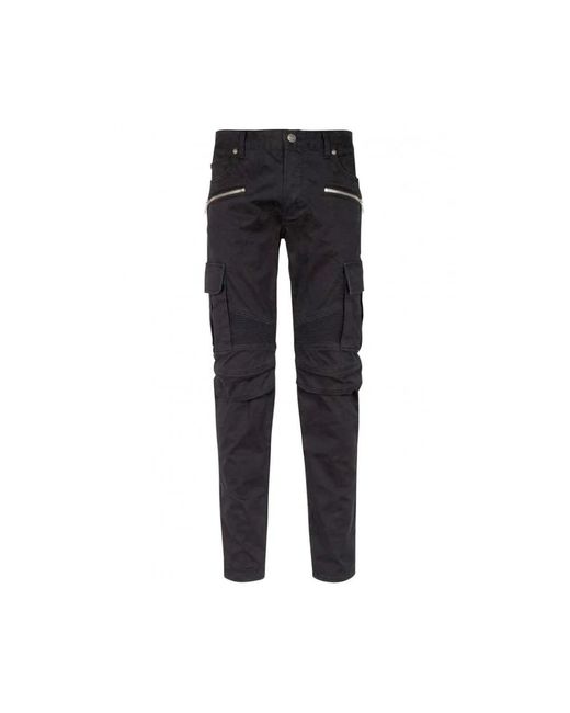 Balmain Black Slim-Fit Trousers for men
