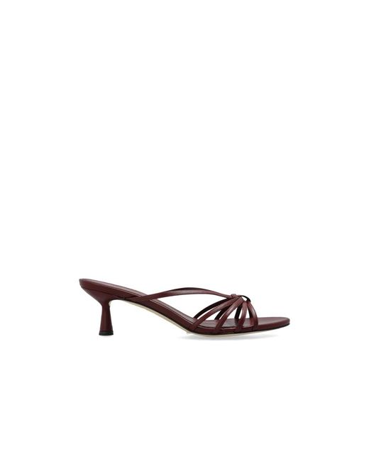 Aeyde Red Heeled Mules