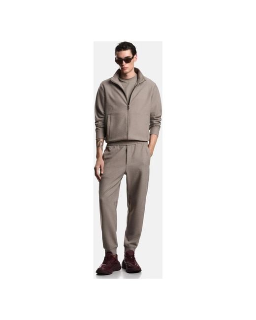 Emporio Armani Gray Zip-Throughs for men