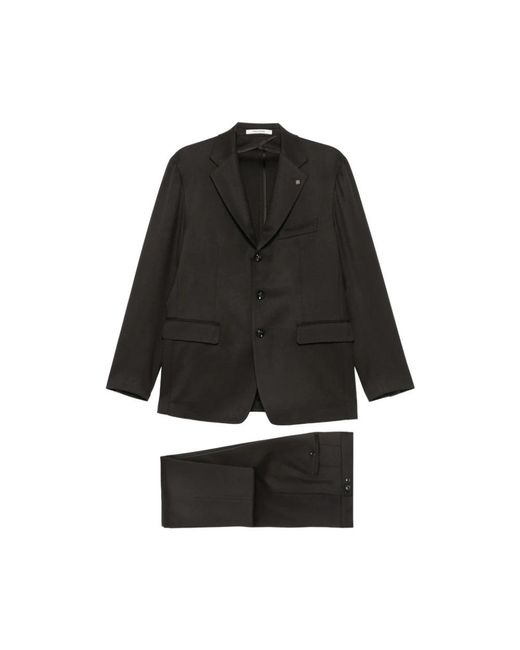 Tagliatore Kostuums ,Bruin ,Leer M1236 Suit in het Black voor heren